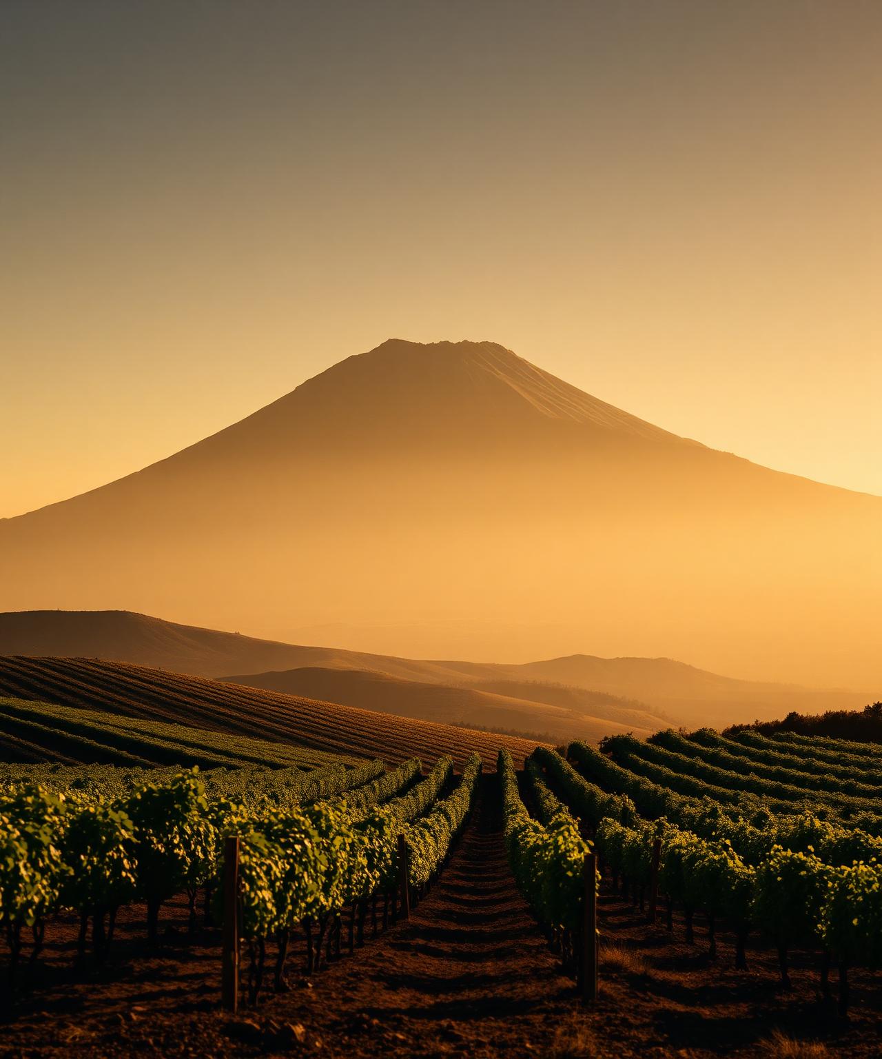 Campania vineyard landscape