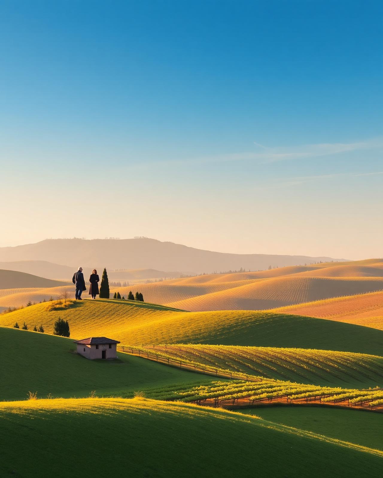 Marche vineyard landscape